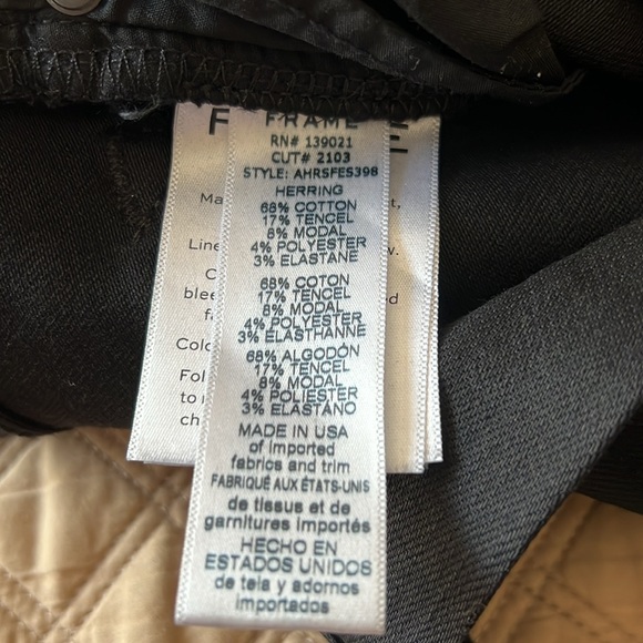 Ali High Rise Skinny in Herring by Frame - Picture 7 of 12